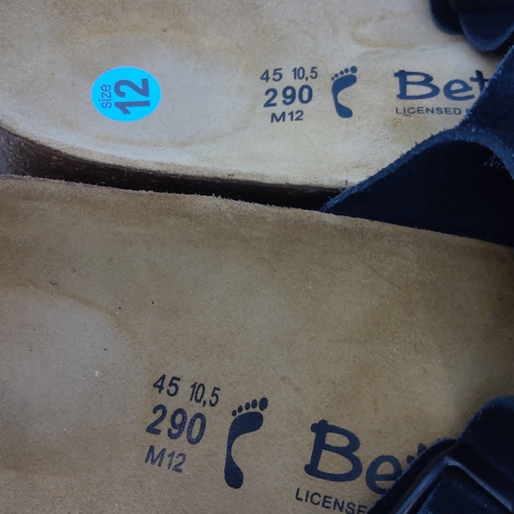 Betula by Birkenstock black suede leather sandals main image 4